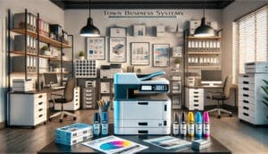 Image showing Town Business Systems: Boston's Choice for Ink, Toner, and Office Supplies.
