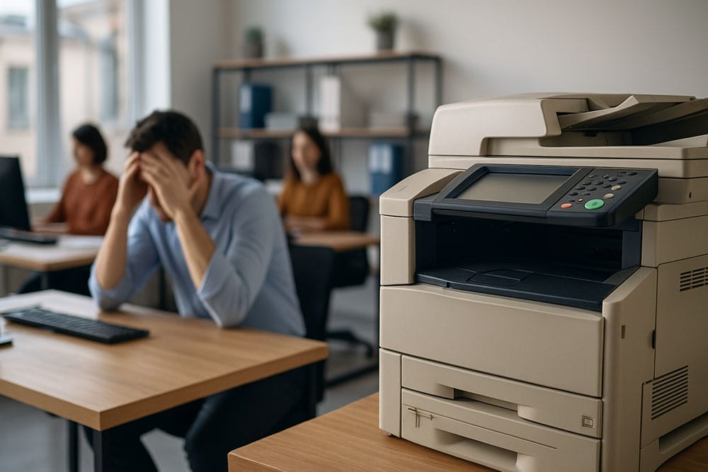 Image depicting The Silent Productivity Killer- How Outdated Office Technology Drains Your Business.